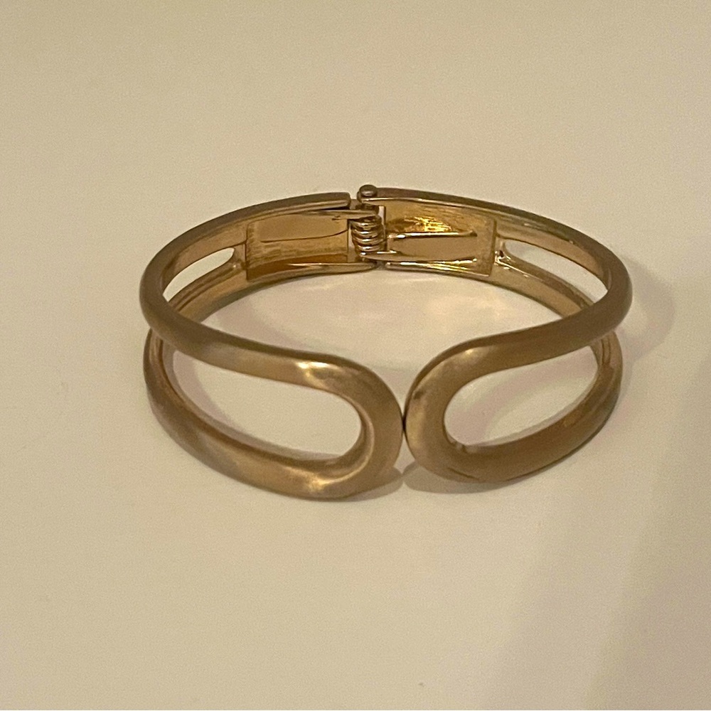 Gold-Colored Double-Hoop Bracelet
